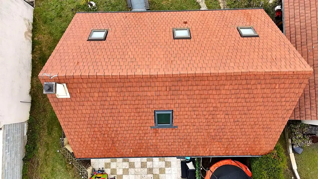 Réfection d'une toiture en tuiles